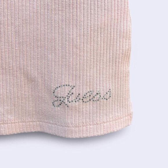 Guess Blush Ribbed Knit Top - Picture 2 of 4